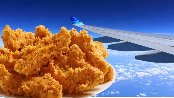 Un viaje en avión se convirtió en picnic. Foto: Especial