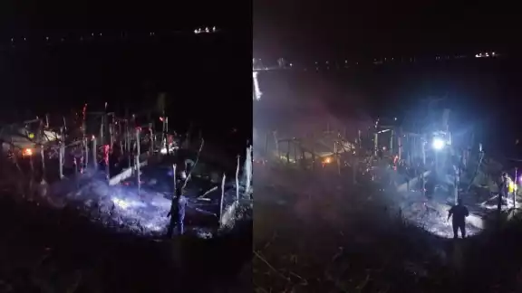 Recientemente se habían dado mantenimiento a las palapas por temporada de playa