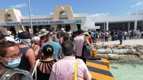 La terminal marítima de Isla Mujeres experimentó un repunte en el número de pasajeros en marzo, luego de ocho meses de dificultades