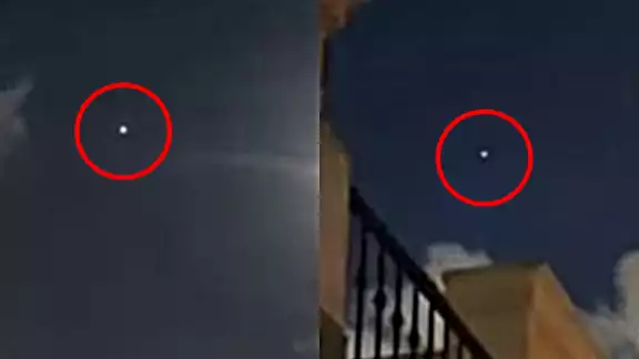 Una luz se observa rondando en el cielo de Tamaulipas
