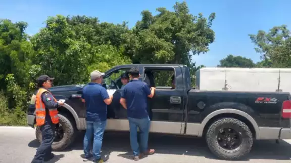 La camioneta venía de otra parte del país