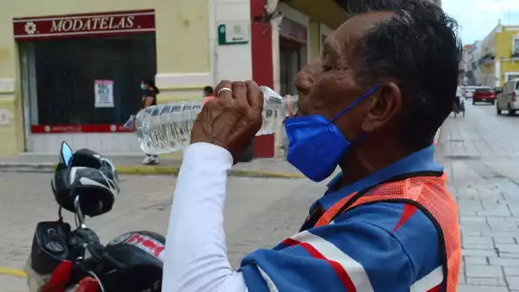 Las temperaturas en Campeche llegaron a los 45 grados Las temperaturas en Campeche llegaron a los 45 grados