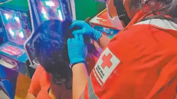 La herida fue de aproximadamente 5cm