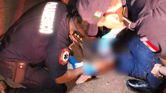El hombre fue trasladado al hospital de Tizimín