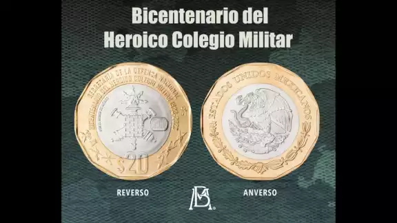 Banxico acuñó una moneda conmemorativa por el Bicentenario del Heroico Colegio Militar Banxico acuñó una moneda conmemorativa por el Bicentenario del Heroico Colegio Militar