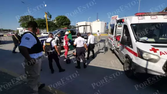 El motociclista fue trasladado de emergencia a un hospital El motociclista fue trasladado de emergencia a un hospital