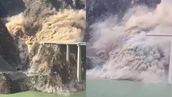 Imágenes difundidas por medios locales muestran cómo el puente se desplomó completamente