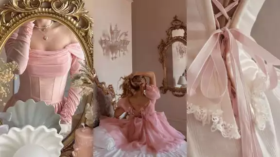 Ser 'Coquette' se basa en colores rosas, pasteles, lazos y perlas Ser 'Coquette' se basa en colores rosas, pasteles, lazos y perlas