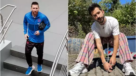 La presencia del astro de futbol generó una gran revolución en redes sociales; sin embargo, lo que también impactó fue el peculiar atuendo del cantante