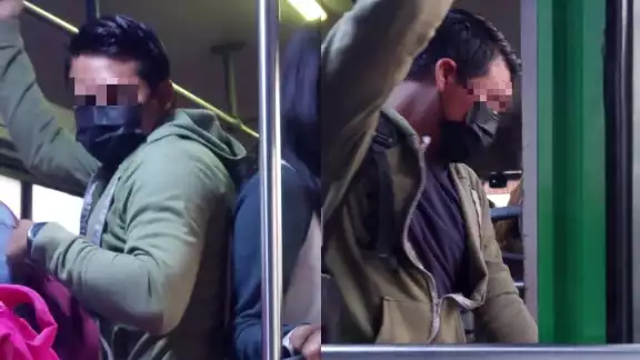 El hombre fue exhibido en redes sociales
