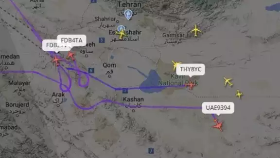 La versión refleja que los aviones estarían evadiendo Irán, Irak y Siria La versión refleja que los aviones estarían evadiendo Irán, Irak y Siria