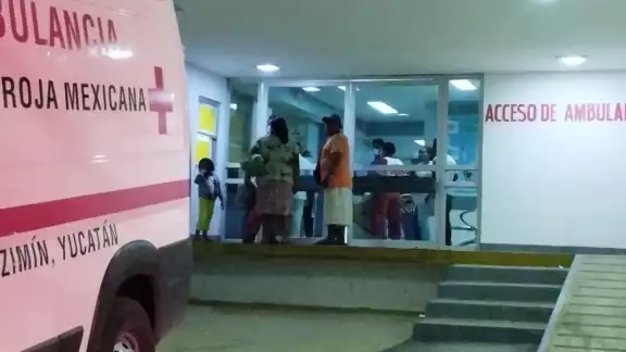 La menor fue llevada de emergencia a la Cruz Roja La menor fue llevada de emergencia a la Cruz Roja