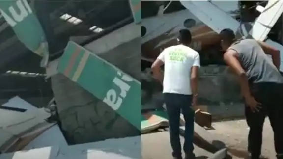 Hasta ahora ya se reportan dos personas fallecidas tras la caída de la avioneta Hasta ahora ya se reportan dos personas fallecidas tras la caída de la avioneta