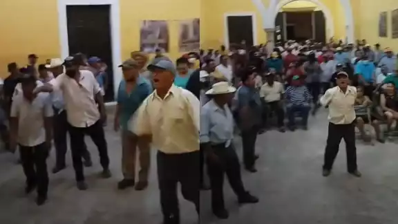 Ejidatarios comenzaron un conato de bronca durante la asamblea en Izamal Ejidatarios comenzaron un conato de bronca durante la asamblea en Izamal