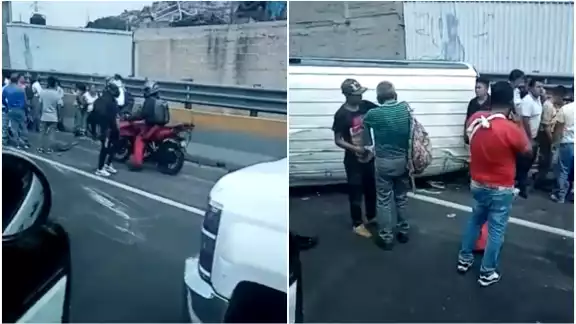 El accidente ocurrió alrededor de las 16:00 horas a la altura de la zona conocida como el Gallito El accidente ocurrió alrededor de las 16:00 horas a la altura de la zona conocida como el Gallito