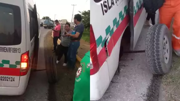 Los pasajeros resultaron ilesos, pero con temor de que pudiera ocurrir un accidente Los pasajeros resultaron ilesos, pero con temor de que pudiera ocurrir un accidente
