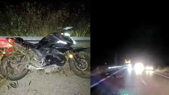 Presumiblemente esa persona fue embestida por un vehículo cuando circulaba sobre la carretera federal y la unidad responsable se dió a la fuga.