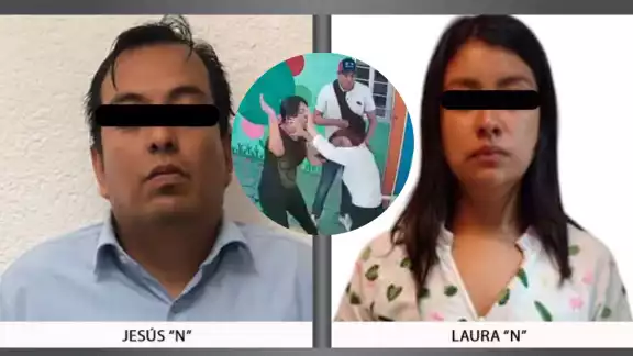 La pareja fue detenida luego de darse a conocer el video de la agresión La pareja fue detenida luego de darse a conocer el video de la agresión