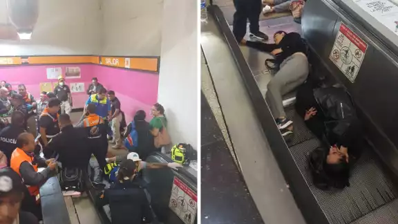 Las personas fueron atendidas por personal médico del Metro de la CDMX Las personas fueron atendidas por personal médico del Metro de la CDMX