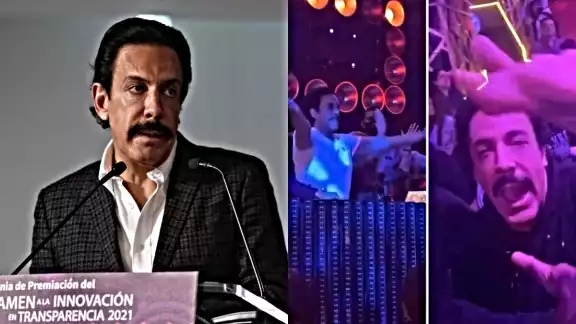 A través de redes sociales fueron difundidos varios videos que muestran a Omar Fayad Meneses en un centro nocturno de Pachuca. Foto: Especial A través de redes sociales fueron difundidos varios videos que muestran a Omar Fayad Meneses en un centro nocturno de Pachuca. Foto: Especial