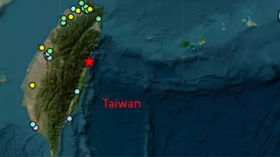Estas fueron las coordenadas del sismo en Taiwán Estas fueron las coordenadas del sismo en Taiwán