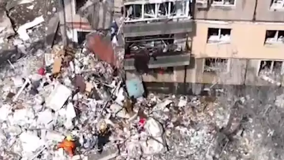 La zona quedó completamente afectada tras el ataque La zona quedó completamente afectada tras el ataque