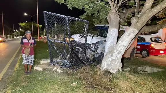 La camioneta quedó en pérdida total