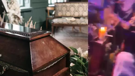 Un funeral poco convencional. Foto: Especial