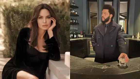 Angelina Jolie y The Weeknd desatan rumores de una posible relación, luego de verse muy juntos en una cena en Giorgo Baldi, en Santa Mónica, Los Ángeles Angelina Jolie y The Weeknd desatan rumores de una posible relación, luego de verse muy juntos en una cena en Giorgo Baldi, en Santa Mónica, Los Ángeles