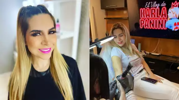 Karla Panini mostró sus nuevos tatuajes en su cuenta de Instagram, lo que desató las críticas