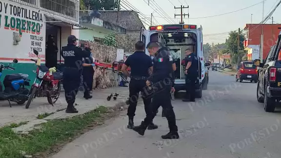 La mujer fue trasladada de emergencia al hospital de Tekax La mujer fue trasladada de emergencia al hospital de Tekax