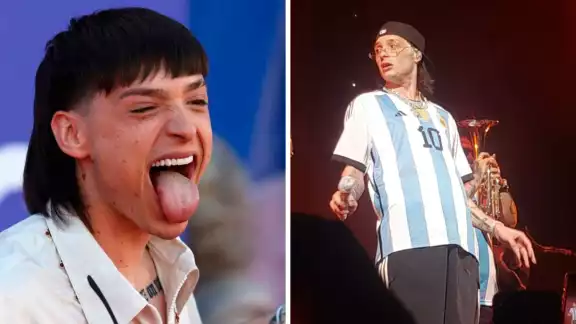 Peso Pluma tuvo una primera presentación en Argentina muy polémica