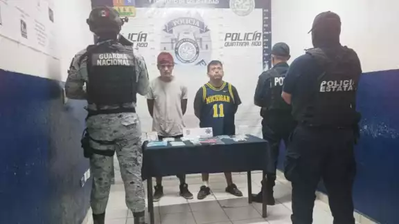 Los dos detenidos quedaron a disposición de la FGE Los dos detenidos quedaron a disposición de la FGE