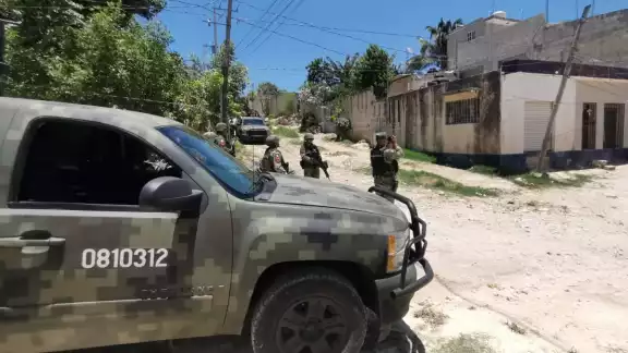 Al lugar llegaron elementos de la Secretaría de la Defensa Nacional (Sedena)