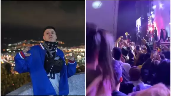 La noche de ayer se presentó Santa Fe Klan en la Feria de León, lo que provocó un caos y aglomeraciones pese a las medidas sanitarias establecidas por la pandemia de COVID-19