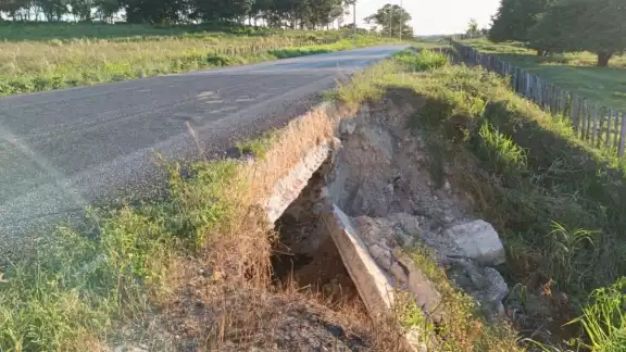 El viaducto en Candelaria sirve de desagüe para el agua pluvial de las partes altas El viaducto en Candelaria sirve de desagüe para el agua pluvial de las partes altas