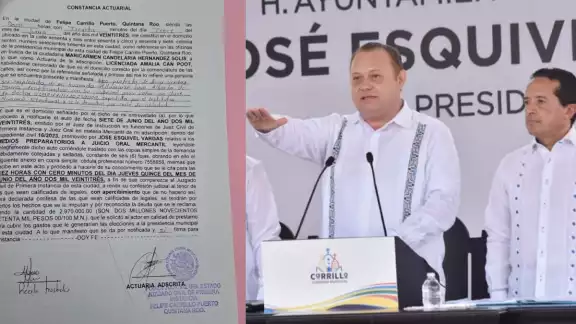 La Presidenta Municipal asegura que la acción se debe a que un Juez ha desechado tres amparos presentados por Esquivel, por un adeudo de 20 mdp