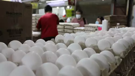 En los súper la reja de 30 blanquillos es comercializada entre los 77 y 80 pesos En los súper la reja de 30 blanquillos es comercializada entre los 77 y 80 pesos