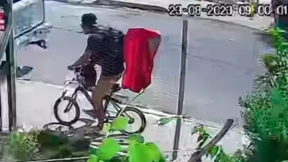 El ladrón se llevó la ropa que la ama de casa dejo secando El ladrón se llevó la ropa que la ama de casa dejo secando