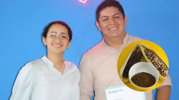 El joven ha creado una linea de productos a base de maíz

