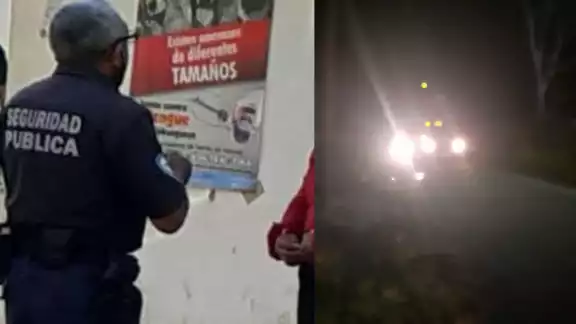La policía acudió al rescate de la mujer en José María Morelos
