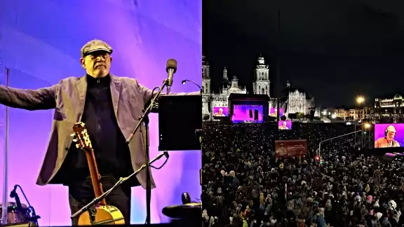 El trovador cubano, Silvio Rodríguez, ofreció un concierto gratuito la noche de este viernes en la Ciudad de México. Foto: Twitter El trovador cubano, Silvio Rodríguez, ofreció un concierto gratuito la noche de este viernes en la Ciudad de México. Foto: Twitter