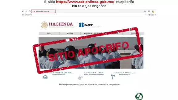 El SAT advirtió a los contribuyentes de sitios falsos El SAT advirtió a los contribuyentes de sitios falsos