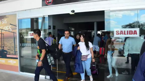 La movilidad en la terminal fue regular La movilidad en la terminal fue regular