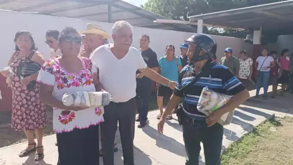 El Presidente de los agremiados mencionó que solo una parte está siendo beneficiada con los víveres