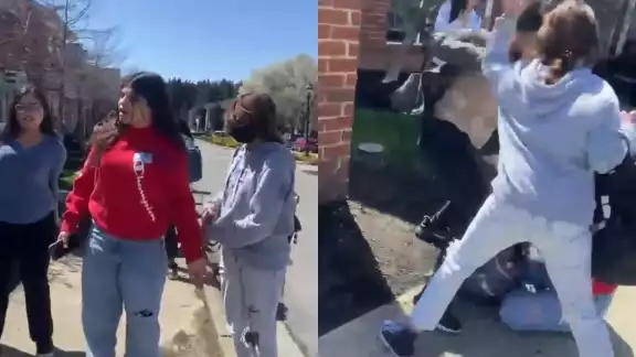 Las jóvenes fueron atacadas por la espalda por una de sus compañeras de colegio, en Ohio Las jóvenes fueron atacadas por la espalda por una de sus compañeras de colegio, en Ohio