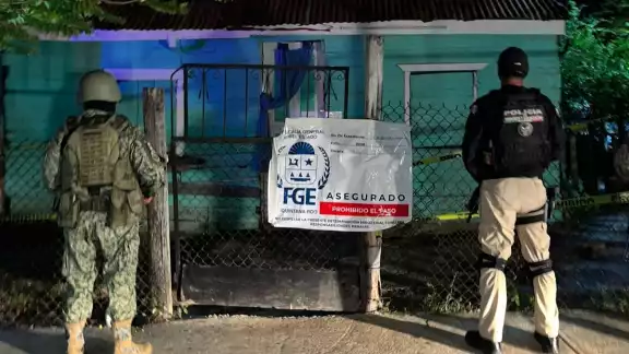 Los tres predios cateados quedaron a disposición de la Fiscalía de Quintana Roo