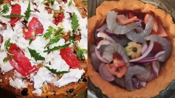 Los pibes contienen queso crema y mariscos Los pibes contienen queso crema y mariscos
