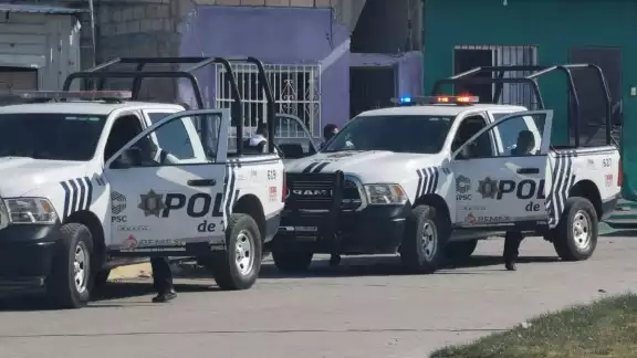 Patrulleros estuvieron verificando si encontraban casquillos percutidos Patrulleros estuvieron verificando si encontraban casquillos percutidos