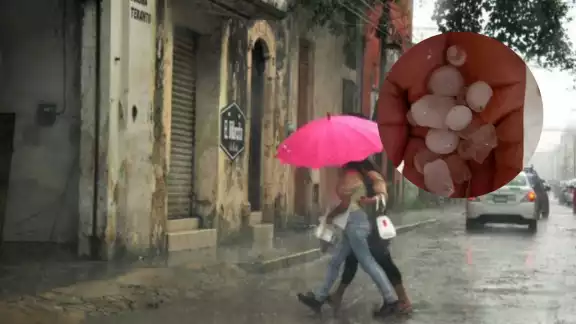 Con esta lluvia da tregua el calor que azota a Yucatán